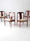 set of four Folke Ohlsson for Dux dining chairs circa 1960s