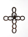 vintage horseshoe wall cross with star