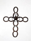 vintage horseshoe wall cross with star