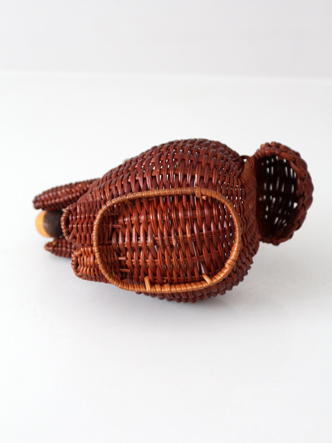 vintage wicker squirrel basket