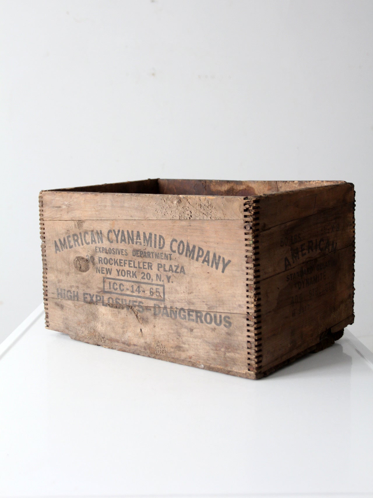 antique American Cyanamid dynamite crate