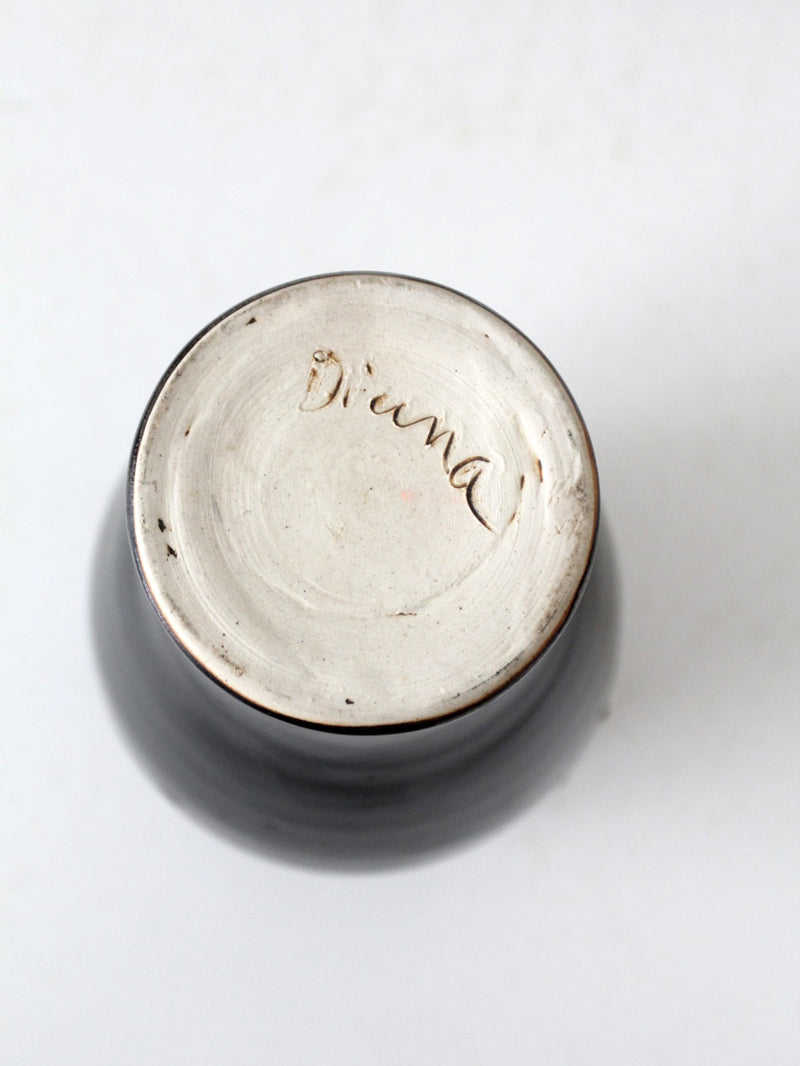 vintage studio pottery vase
