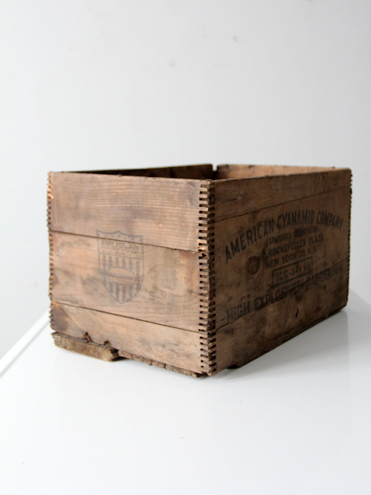 antique American Cyanamid dynamite crate