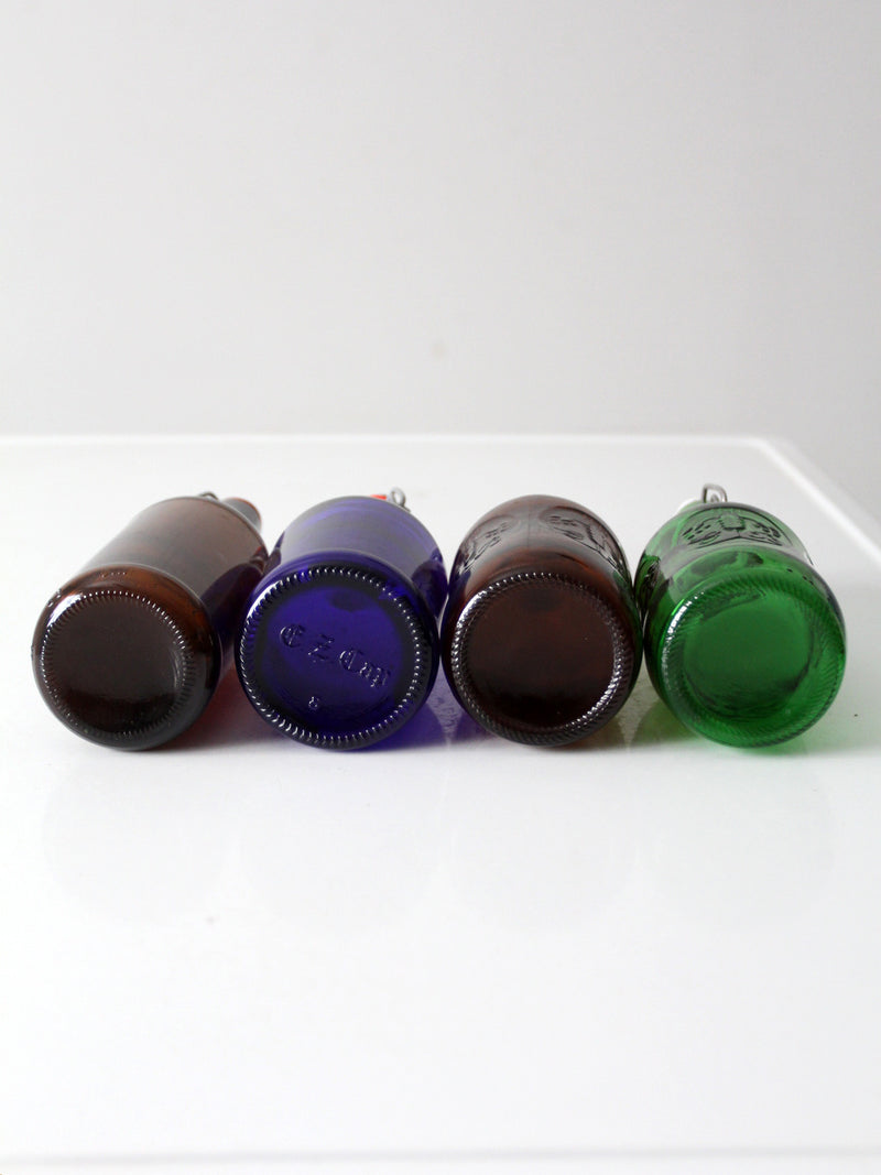 vintage swing-top bottles set of 4