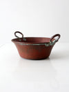 antique copper jam pot or kettle