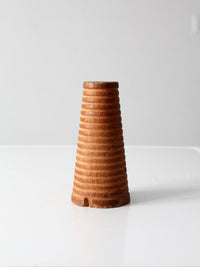 vintage Canadian wooden textile spool