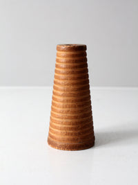 vintage Canadian wooden textile spool