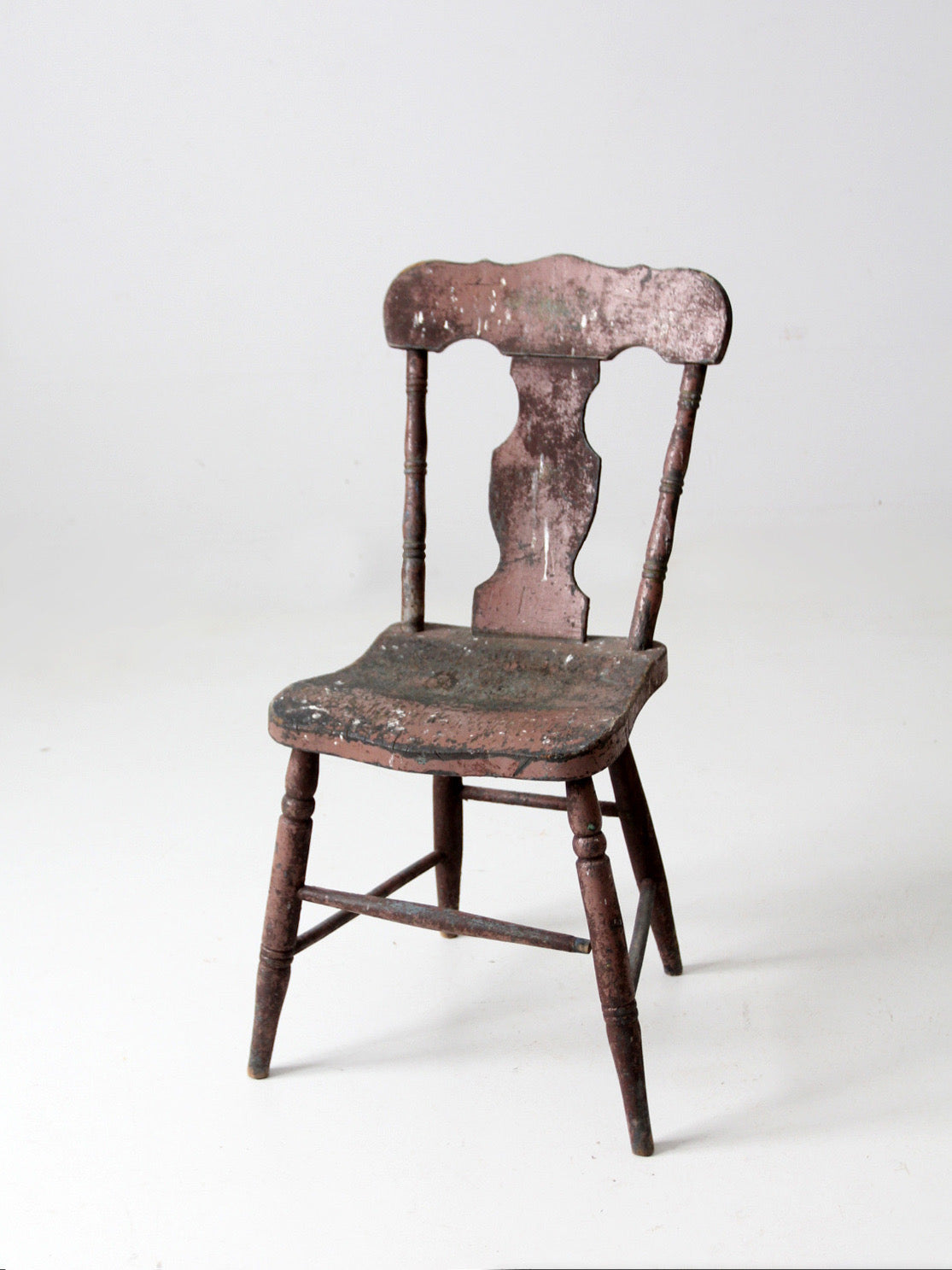 19th century primitive painted farmhouse chair