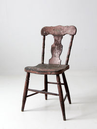 19th century primitive painted farmhouse chair