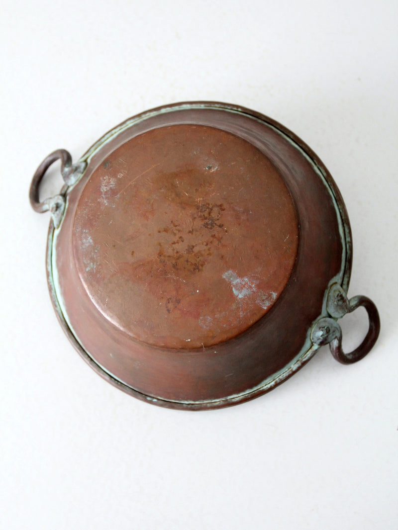 antique copper jam pot or kettle