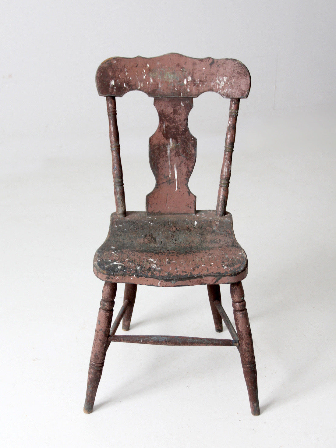 19th century primitive painted farmhouse chair