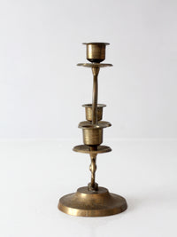 vintage Spanish Revival brass candleabra