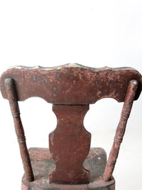 19th century primitive painted farmhouse chair