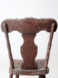 19th century primitive painted farmhouse chair