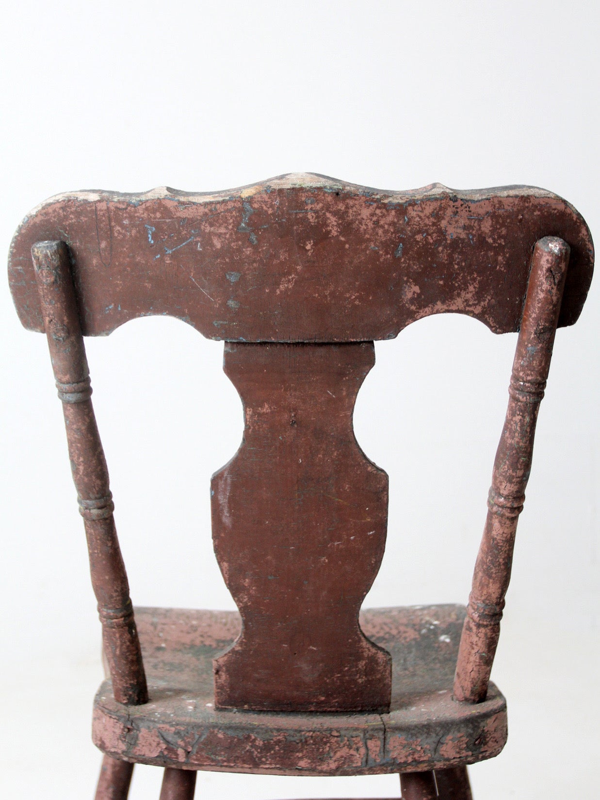 19th century primitive painted farmhouse chair