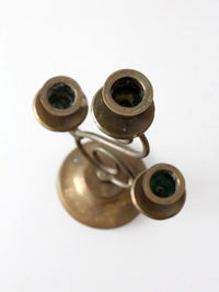 vintage Spanish Revival brass candleabra