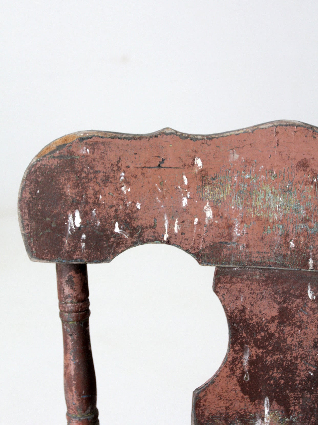 19th century primitive painted farmhouse chair