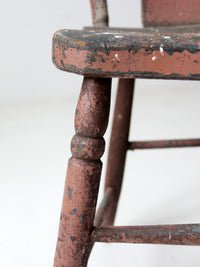 19th century primitive painted farmhouse chair