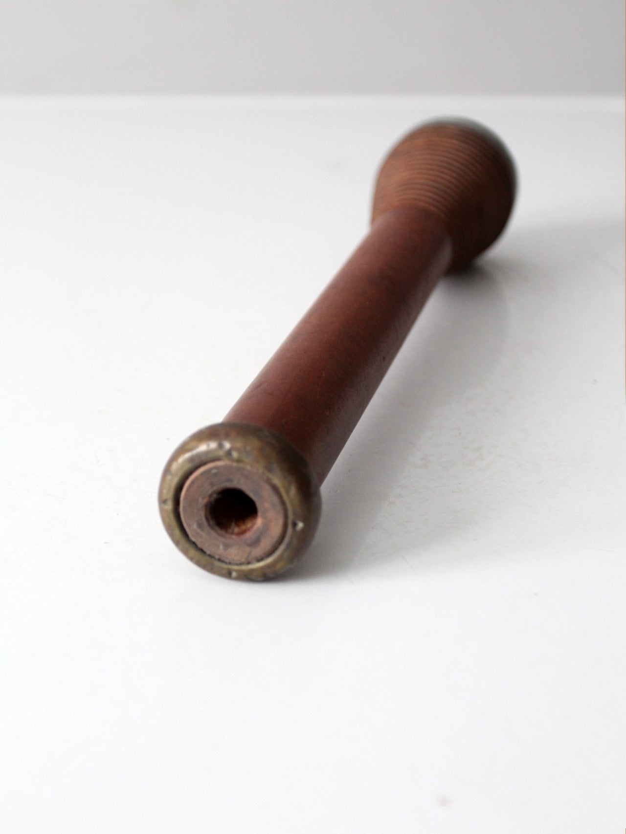 vintage wooden textile spool