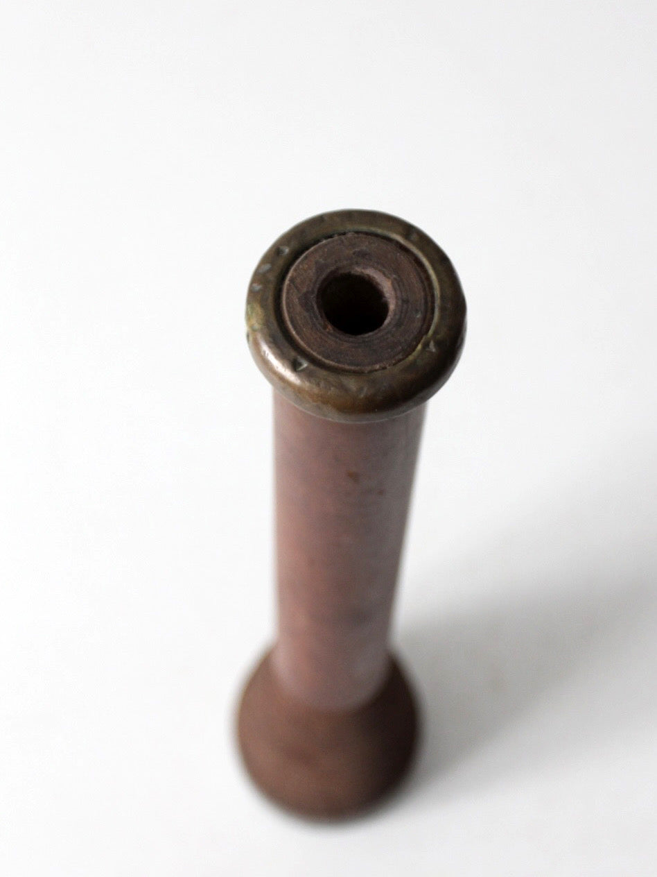 vintage wooden textile spool