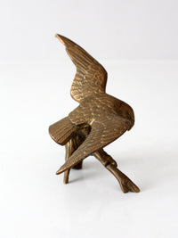 mid-century brass eagle sculpture