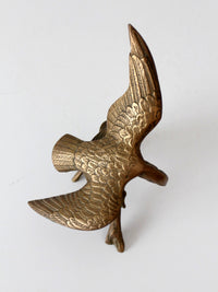 mid-century brass eagle sculpture