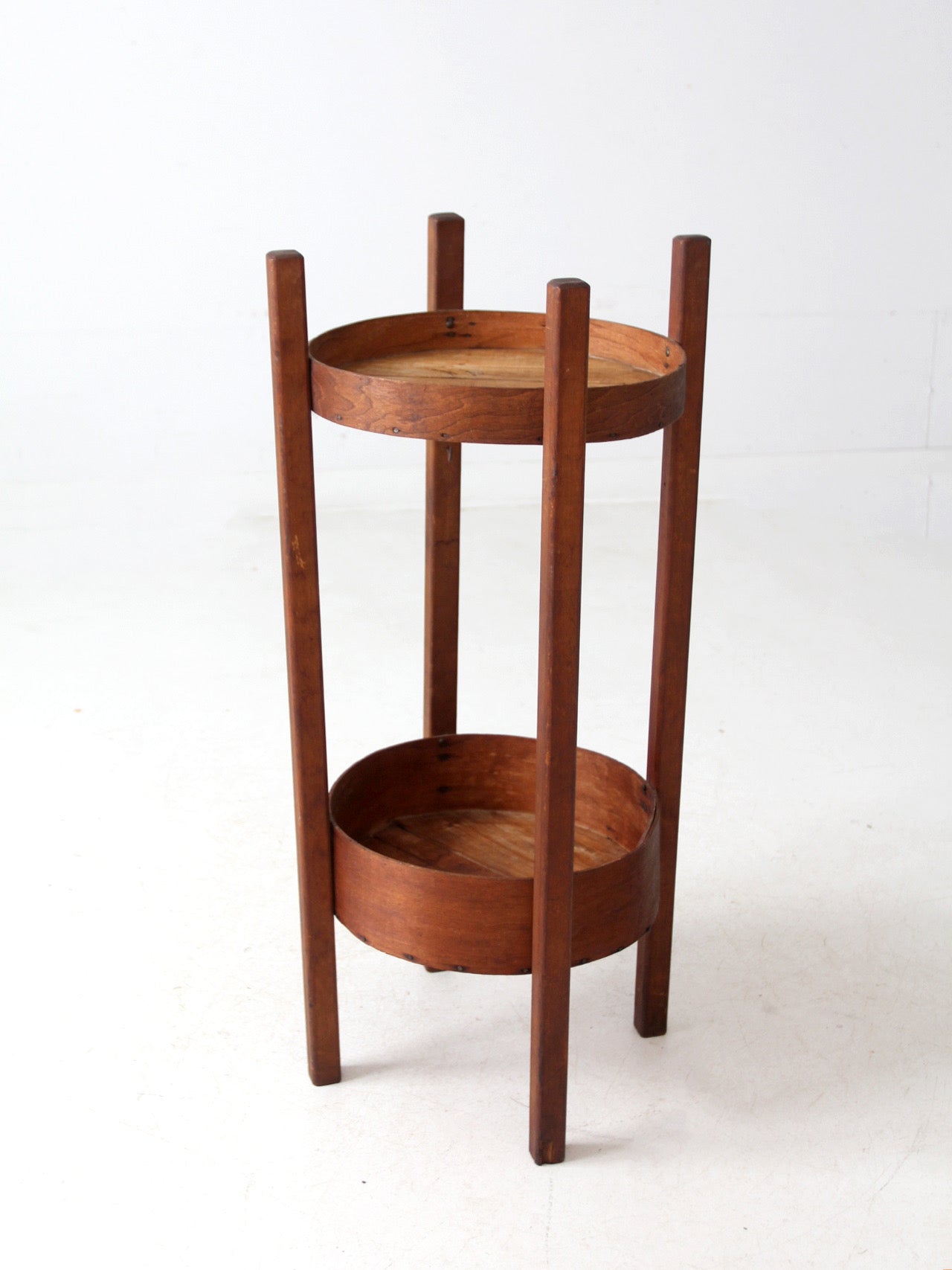 antique primitive cheese box shelf