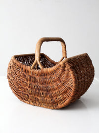 vintage wicker gathering basket