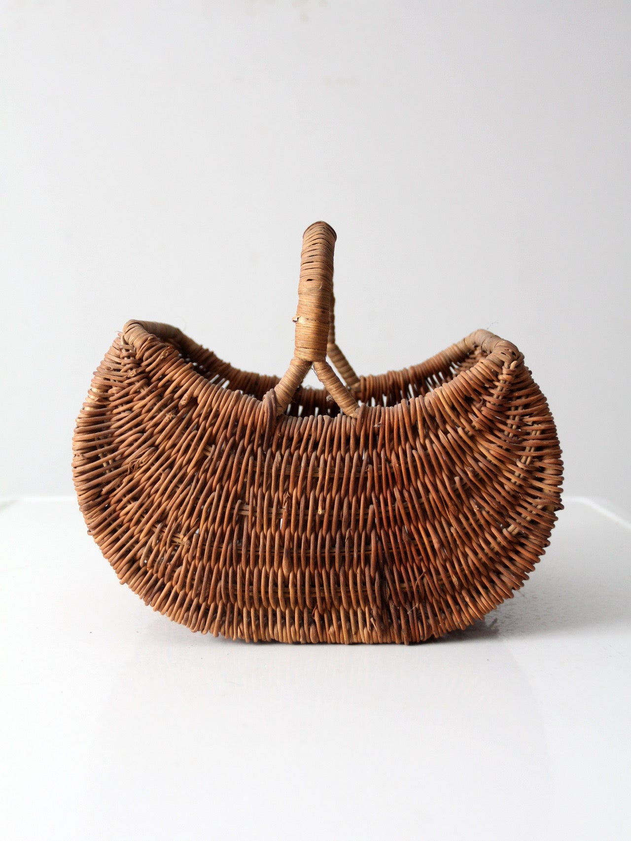 vintage wicker gathering basket