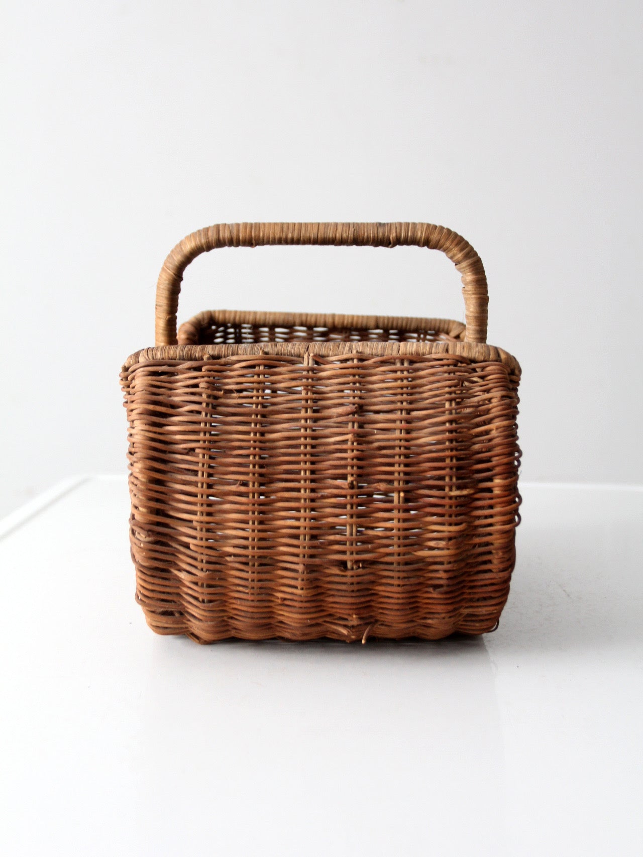 vintage wicker gathering basket