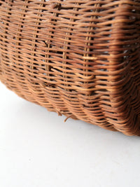 vintage wicker gathering basket