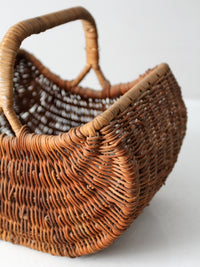vintage wicker gathering basket