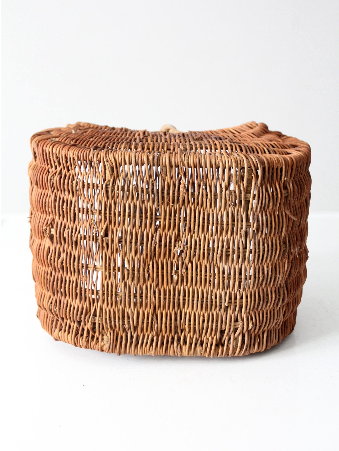 vintage wicker gathering basket