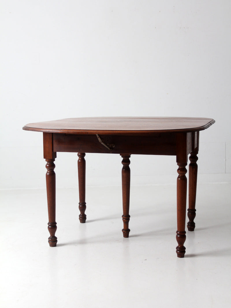 antique drop leaf table with 2 leaf extensions