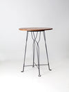 antique wrought iron and wood bistro table