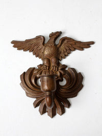 pair of vintage Federal Revival eagle wall candle sconces