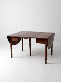 antique drop leaf table with 2 leaf extensions