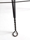 antique wrought iron and wood bistro table