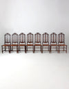 antique rush seat dining chairs set of 8