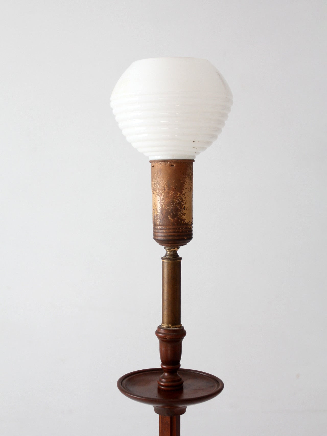 antique Arts & Crafts adjustable floor lamp