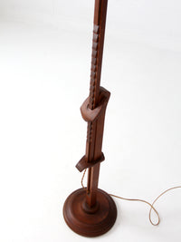 antique Arts & Crafts adjustable floor lamp