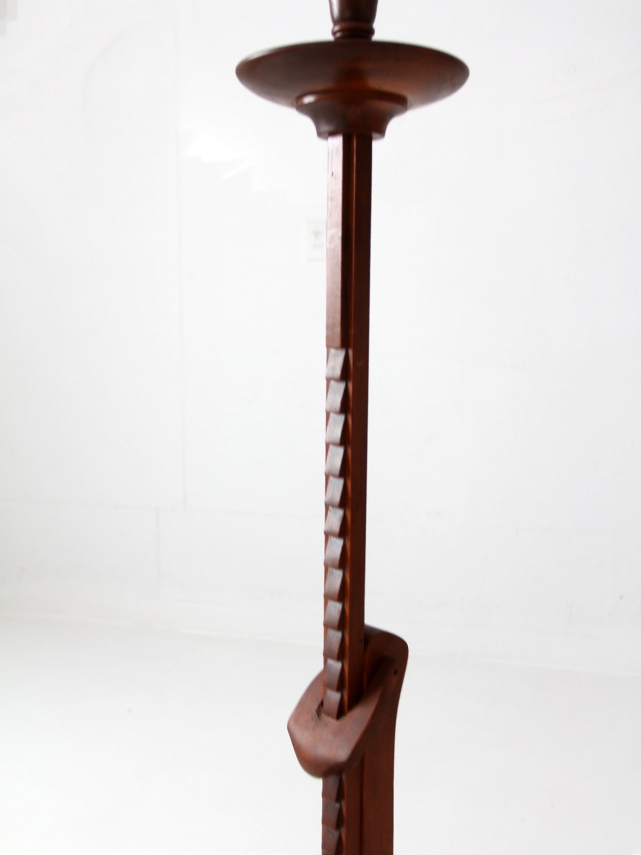 antique Arts & Crafts adjustable floor lamp