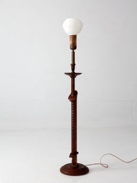 antique Arts & Crafts adjustable floor lamp