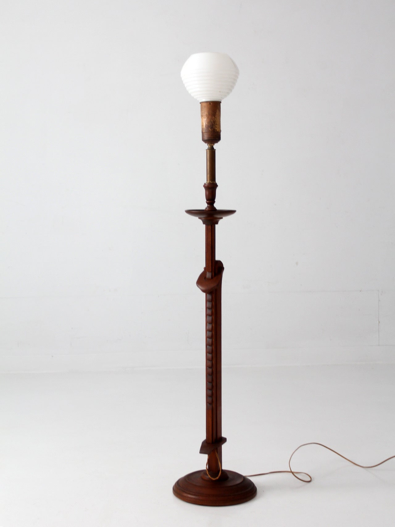 antique Arts & Crafts adjustable floor lamp