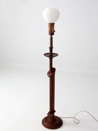 antique Arts & Crafts adjustable floor lamp