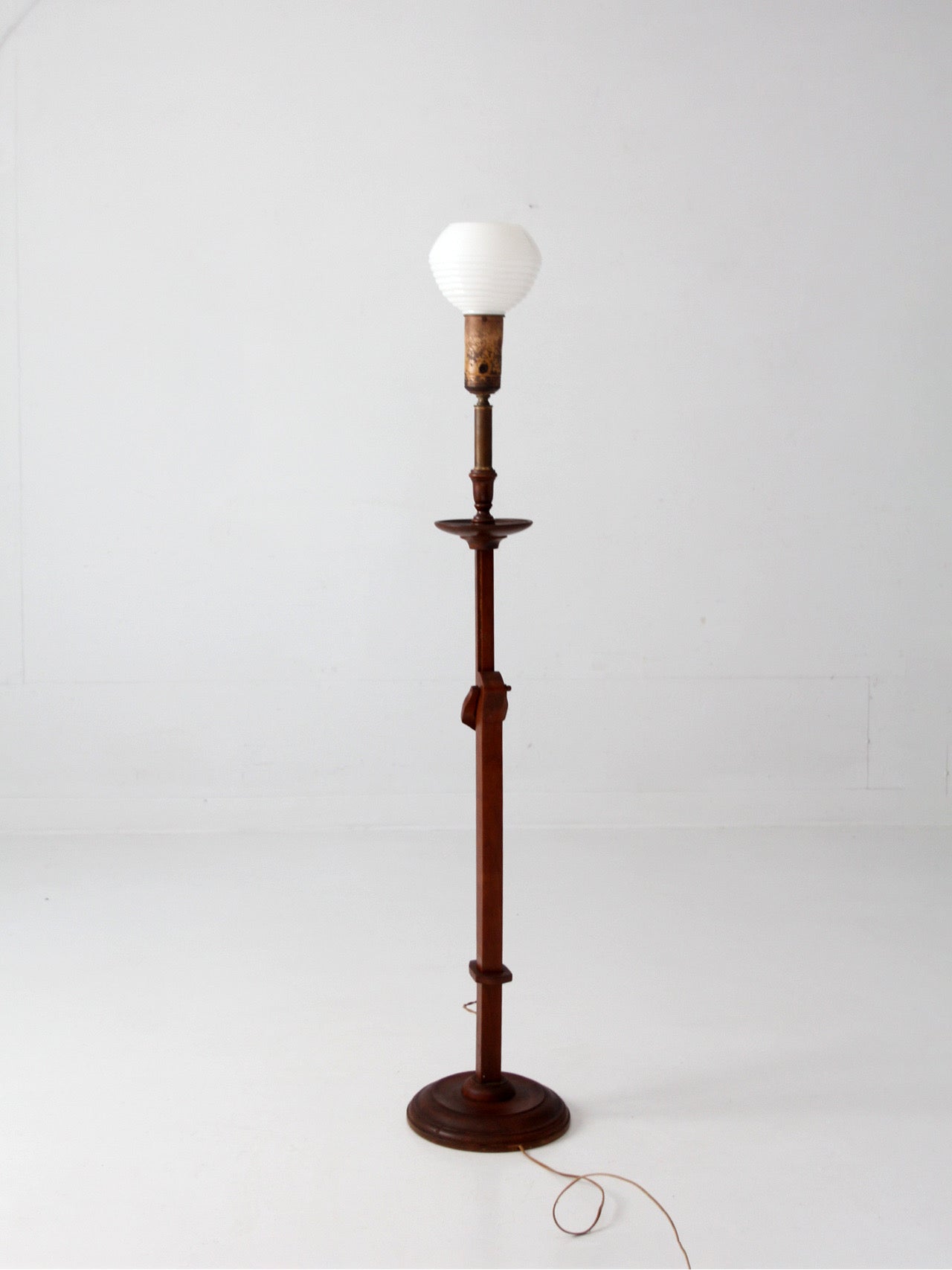 antique Arts & Crafts adjustable floor lamp