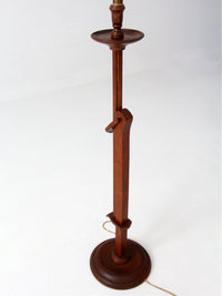 antique Arts & Crafts adjustable floor lamp