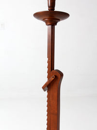 antique Arts & Crafts adjustable floor lamp