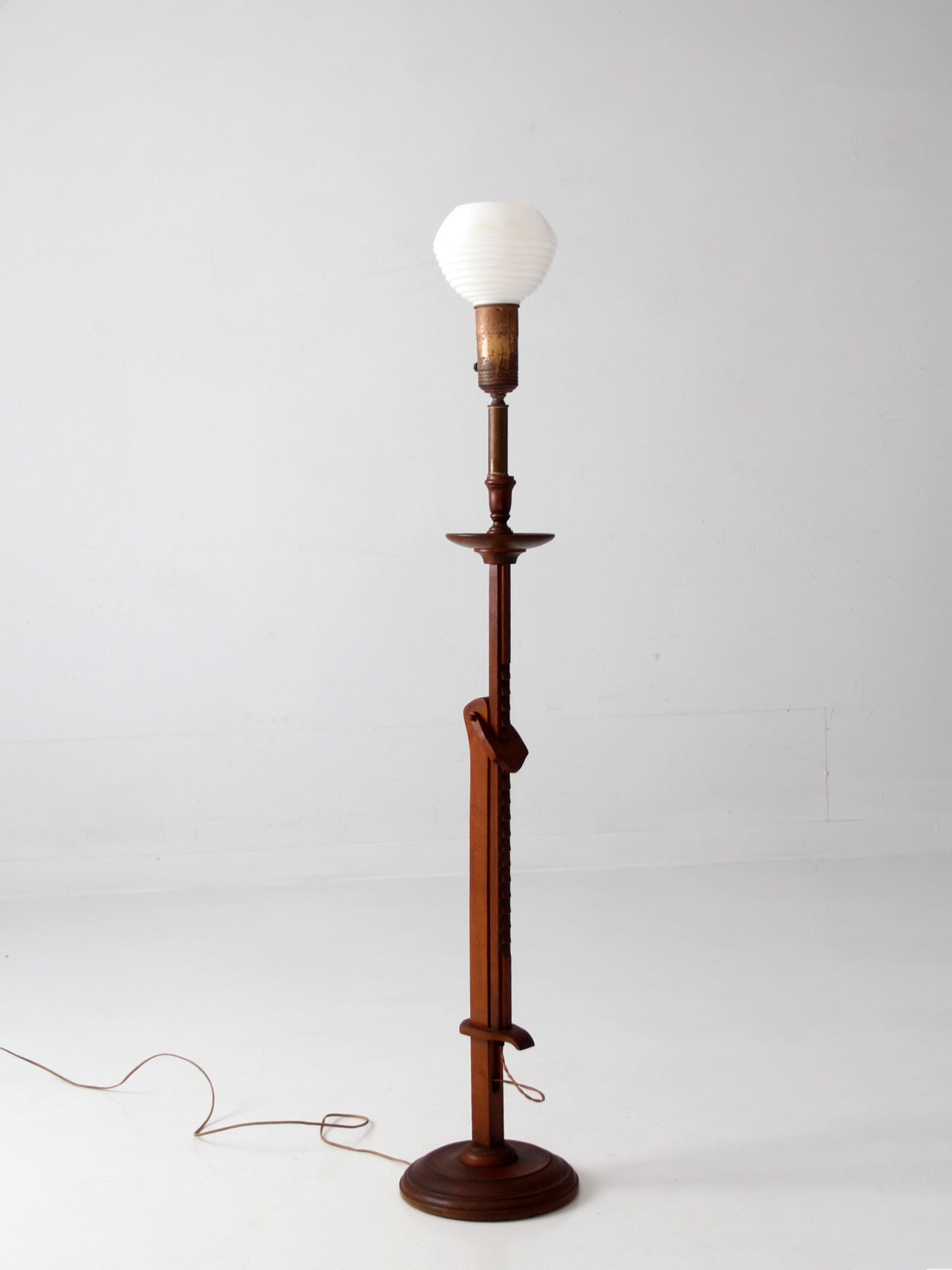 antique Arts & Crafts adjustable floor lamp