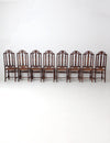 antique rush seat dining chairs set of 8
